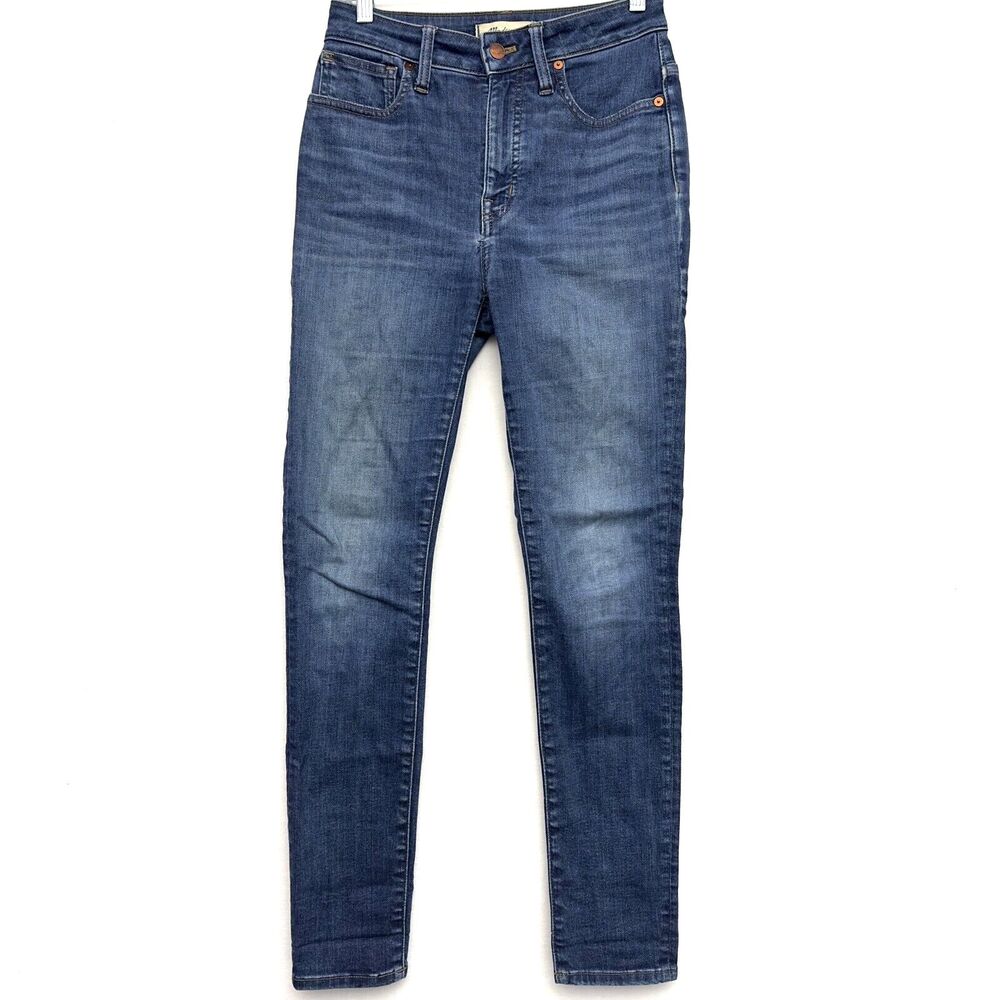 Madewell Jeans Womens 26x28 Blue Curvy High Rise Skinny Full Length Ankle